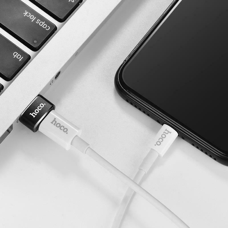 Μετατροπέας USB-A male σε USB-C female Hoco UA6