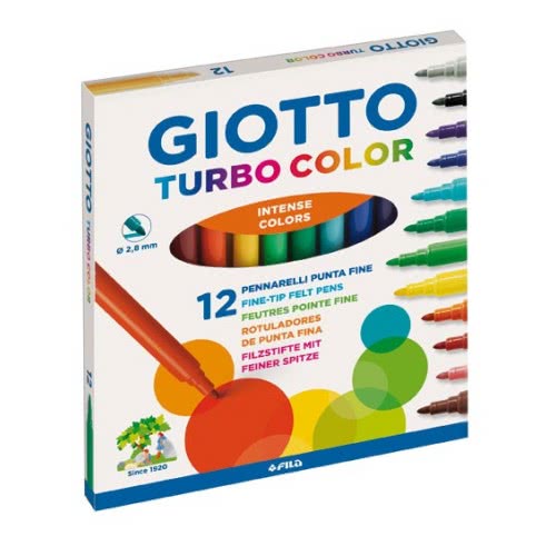 Μαρκαδόροι GIOTTO TURBO Color 12 χρώματα