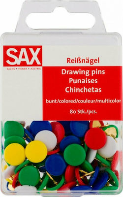 Πινέζες 80τμχ Sax 811