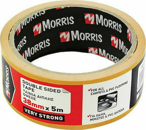 Morris Very Strong Αυτοκόλλητη Ταινία Διπλής Όψης 38mmx5m