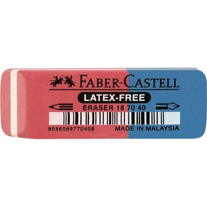 Faber-Castell Γόμα κόκκινο/μπλε RUBBER 7070-40