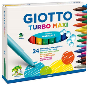 Μαρκαδόροι GIOTTO TURBO ΜΑΧΙ 24 χρώματα