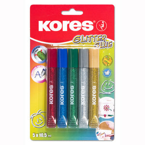 Κόλλα KORES GLITTER GLUE 5 χρώματα 10.5ml